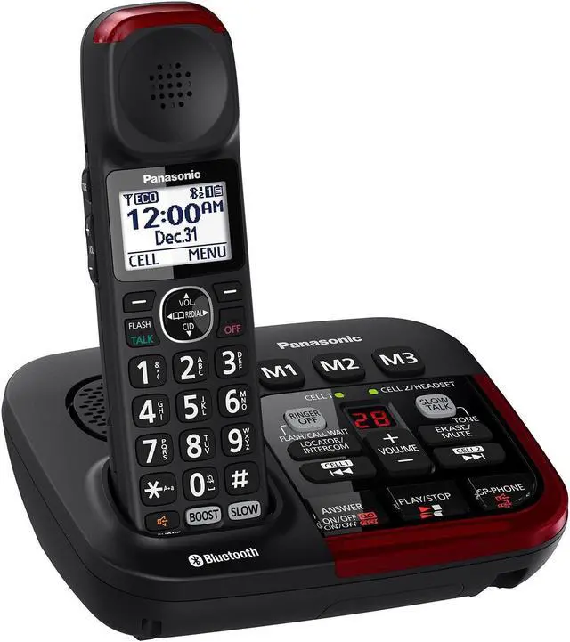 Main image of Panasonic Kx-tgm430b Single-handset Link2cell Bluetooth[r] Amplified Cordless