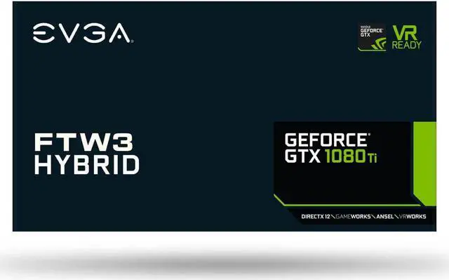 Alt view image 7 of 7 - EVGA GeForce GTX 1080 Ti FTW3 HYBRID GAMING, 11GB GDDR5X, HYBRID & RGB LED, iCX Technology - 9 Thermal Sensors Graphics Card 11G-P4-6698-KR