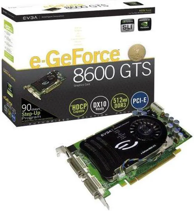 Main image of EVGA e-GeForce 8600 GTS Graphics Card