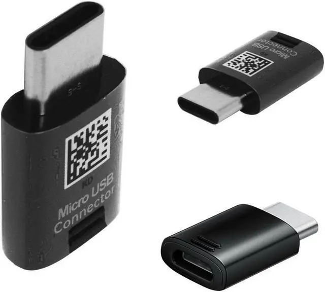Main image of Samsung GH98-41291A Micro USB to USB Type-C Black Adapter - Original OEM