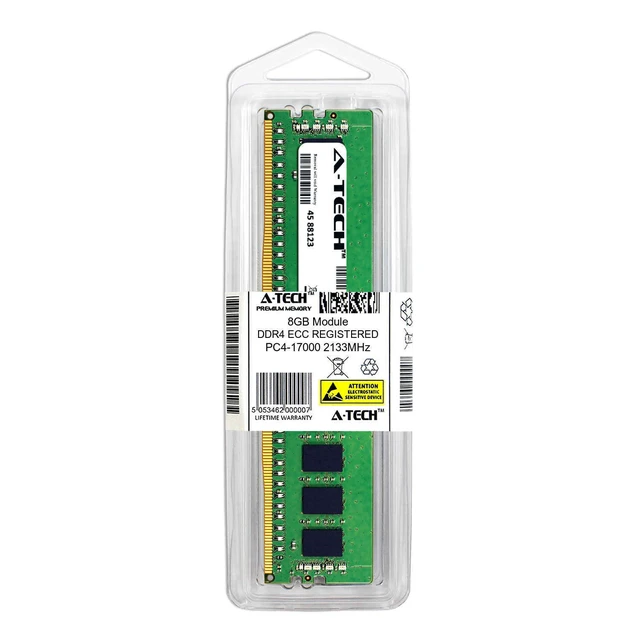 Alt view image 2 of 2 - 8GB DDR4 2133MHz PC4-17000 RDIMM Replacement for HP 762200-081 Server Memory RAM