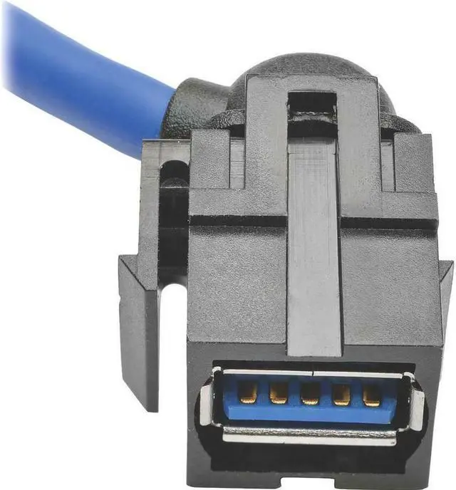 Alt view image 5 of 11 - Tripp Lite USB 3.0 SuperSpeed Keystone Jack Type-A Extension Cable (M/F), 3 ft. (U324-003-KJ)