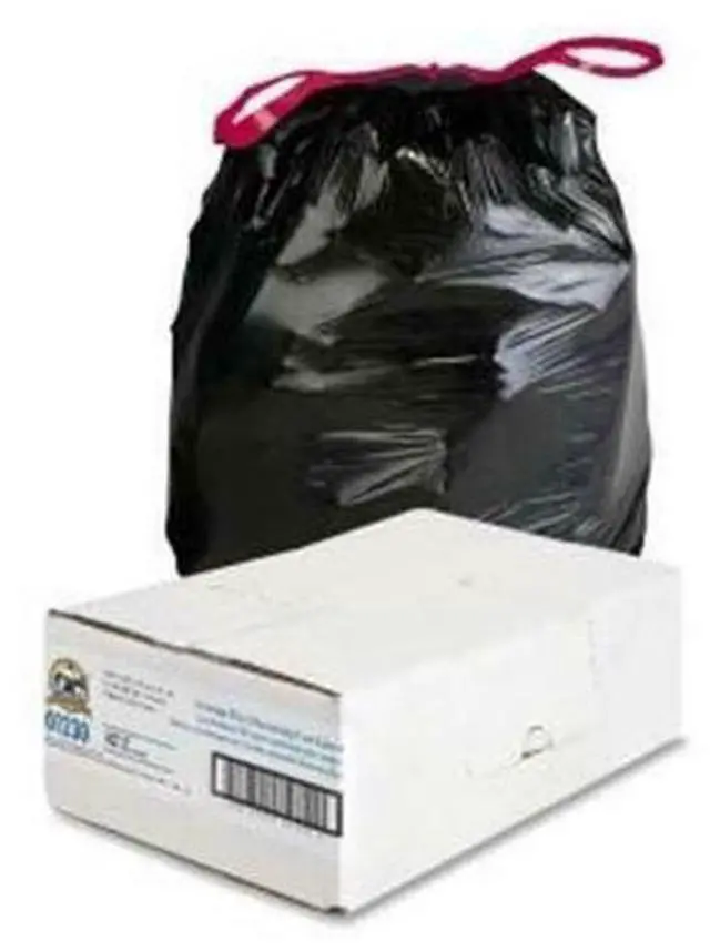 Alt view image 11 of 19 - Genuine Joe Trash Can Liners 30 Gal. 1.05 mil 30"x32" 42/BX BK 01230