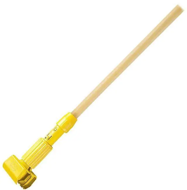 Alt view image 7 of 17 - Rubbermaid Commercial Gripper Hardwood Mop Handle 1 1/8 dia x 60 Natural/Yellow H216