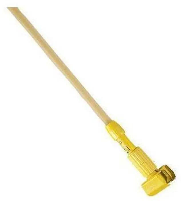 Alt view image 5 of 17 - Rubbermaid Commercial Gripper Hardwood Mop Handle 1 1/8 dia x 60 Natural/Yellow H216