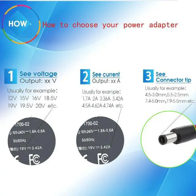 Alt view image 4 of 4 - Genuine FOR HP 19.5V 2.31A AC-Adapter Charger 740015-002 741727-001 HSTNN-CA40