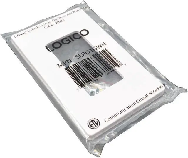 Alt view image 5 of 10 - 50pcs 1 Gang Screwless Snap On Decorator Wall Plate White