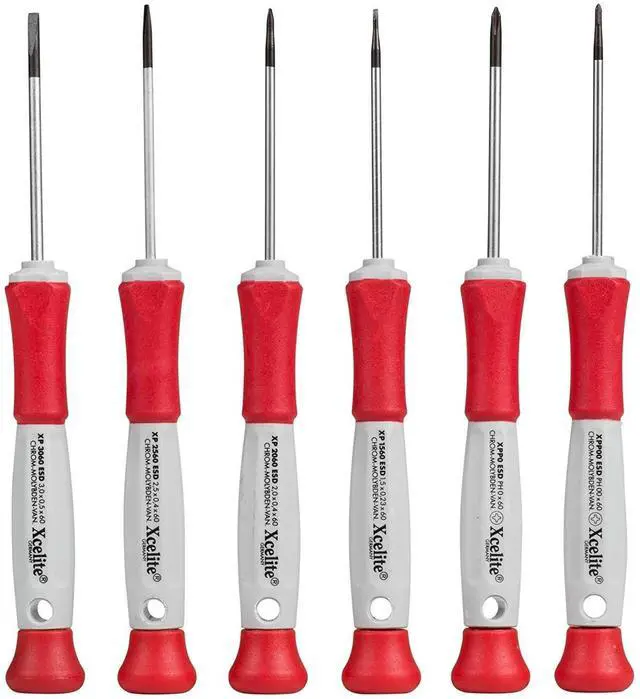 Alt view image 5 of 5 - XCELITE XP600 Precision Screwdriver Set,Sl/Ph,6 pcs