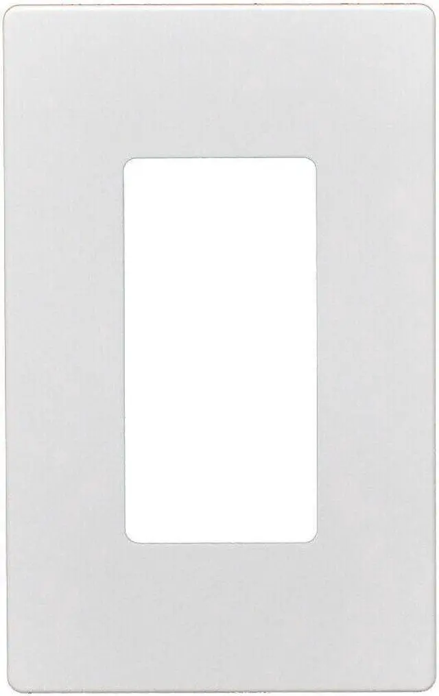 Main image of 50pcs 1 Gang Screwless Snap On Decorator Wall Plate White