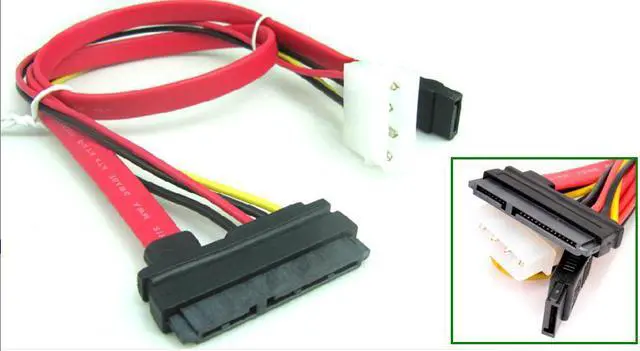 Main image of SATA 7pin Data Cable  Molex Sata Power adapter 45CM