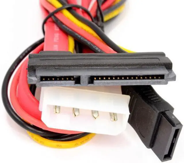 Alt view image 2 of 3 - SATA 7pin Data Cable  Molex Sata Power adapter 45CM