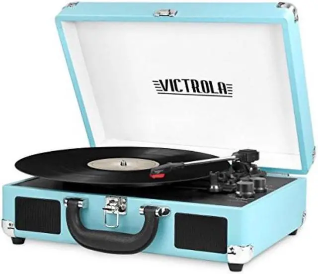 Alt view image 3 of 14 - INNOVATIVE TECHNOLOGY INN-VSC-550BT-TRQ BLUETOOTH SUITCASE TURNTABLE IN TURQUOIS