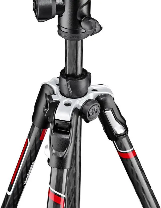 Alt view image 14 of 20 - Manfrotto Befree Advanced CF Travel Tripod with 494 Ball Head, Twist Lock, Black