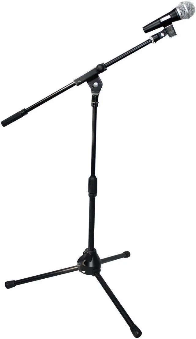 Alt view image 3 of 10 - ProX T-MIC05 Short Tripod Microphone Stand W/Boom