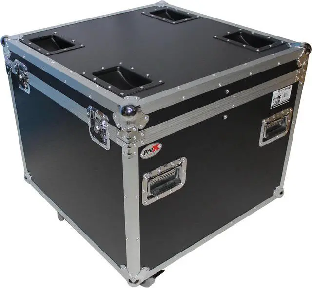 Alt view image 3 of 13 - ProX XS-UTL6 Heavy Duty Utility Trunk Case W-Caster Cups 4 4" Casters 29.5" x 29.5" x 29" - 8.75 Cu.Ft.