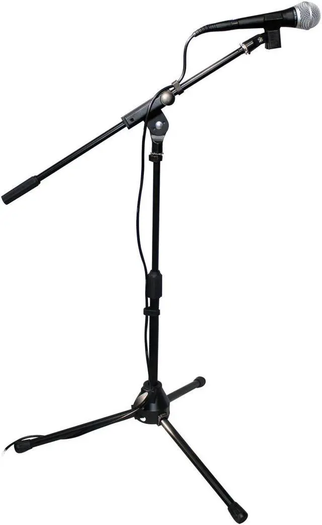 Alt view image 4 of 10 - ProX T-MIC05 Short Tripod Microphone Stand W/Boom