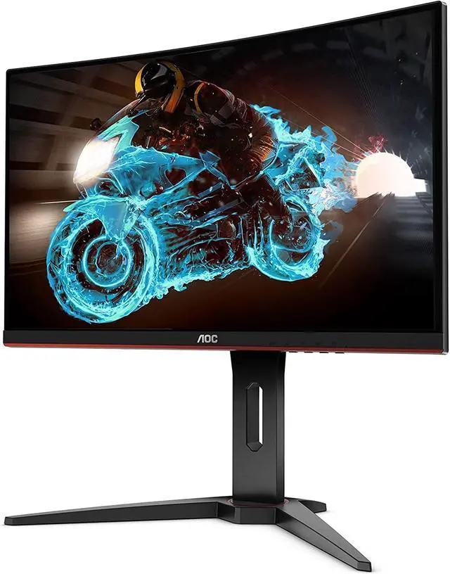Alt view image 3 of 11 - AOC C24G1A-B 24" Full HD (1920x1080) 144Hz 1ms Curved LED FreeSync Monitor, Black
