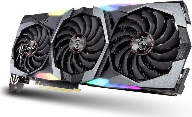 Alt view image 3 of 3 - MSI GeForce RTX 2080 Super Gaming X Trio 8GB GDDR6 Gaming Graphic Card, Black