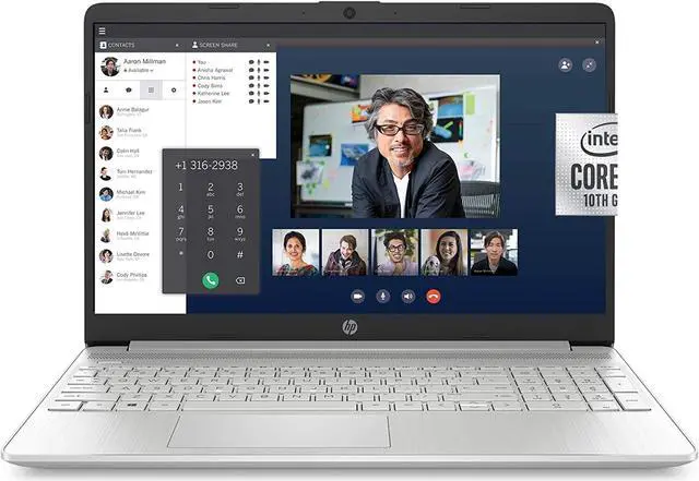 Main image of HP 15-DY1036NR 15.6" 8GB 256GB SSD Core™ i5-1035G1 1.0GHz Win10H, Natural Silver