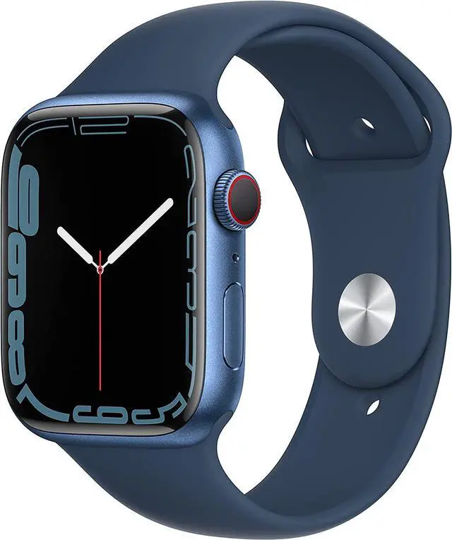 Main image of APPLE WATCH SERIES 7 GPS CELLULAR 45MM BLUE ALUMINUM CASE MKJA3LL/A