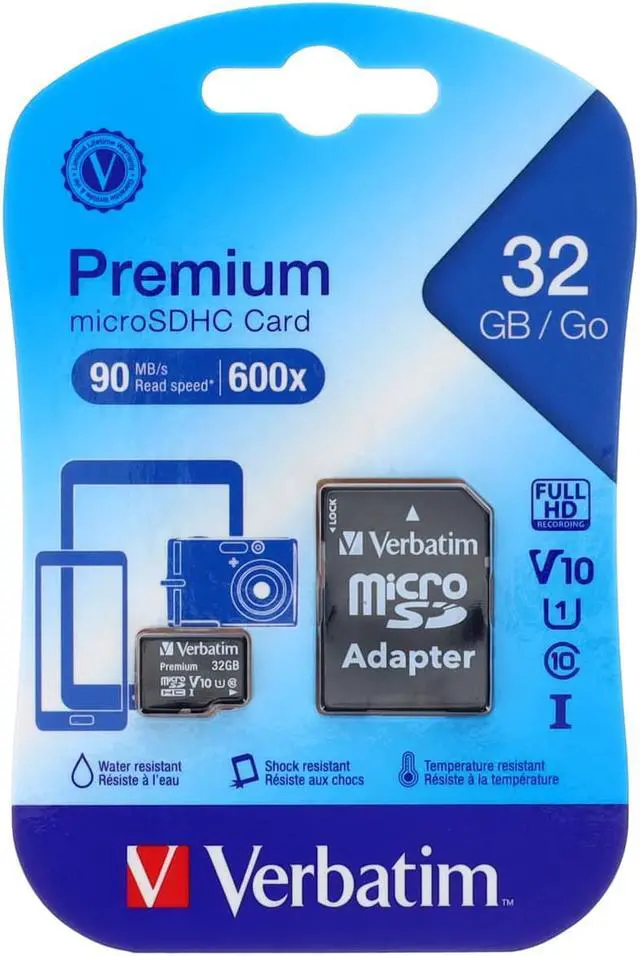 Alt view image 2 of 3 - 32GB microSDHC Memory Card with Adapter