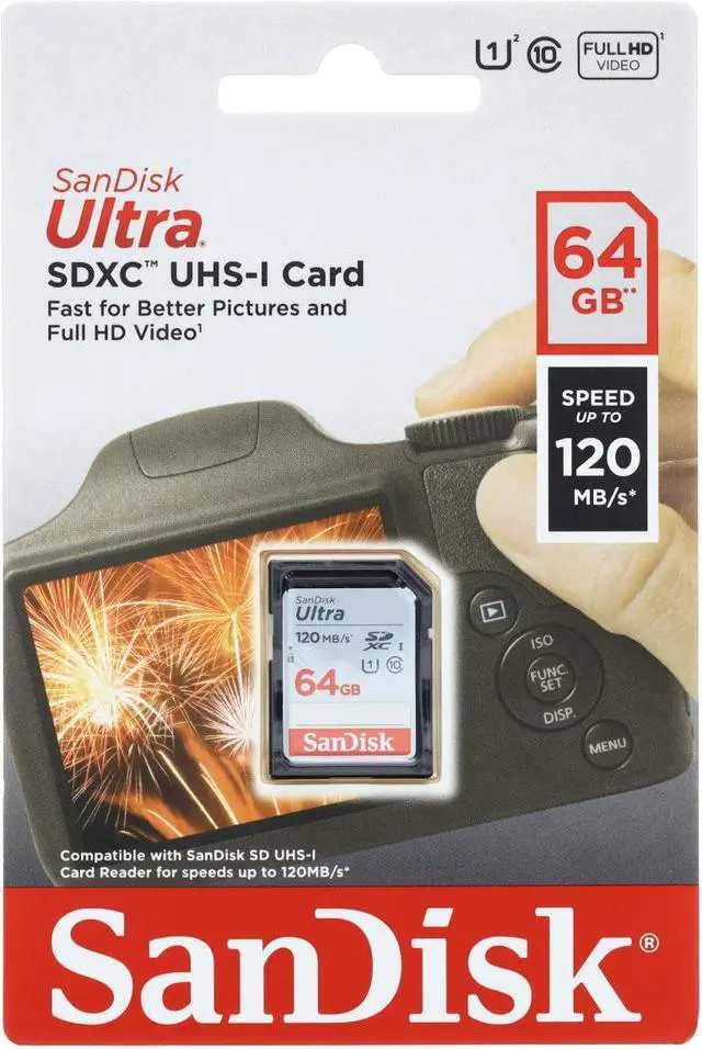 Alt view image 17 of 18 - SanDisk Ultra 64 GB UHS-I SDXC SDSDUN4064GAN6IN