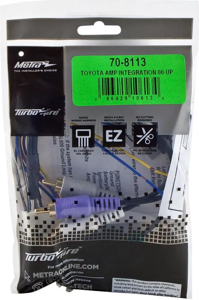 Alt view image 15 of 16 - Metra 70-8113 TURBOWire; Amp Integration Wire Harness