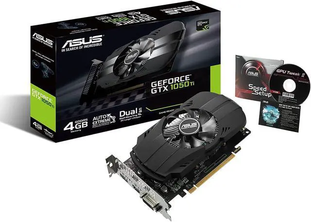Alt view image 2 of 15 - Asus Geforce GTX 1050Ti 4GB Phoenix Video Graphics Card PH-GTX1050TI-4G