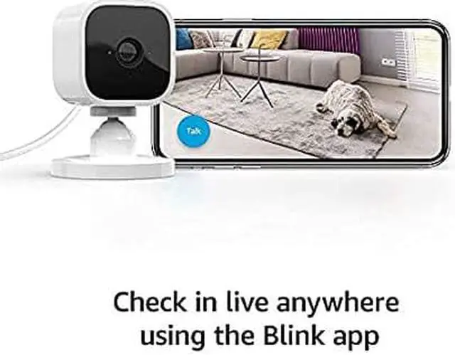 Alt view image 4 of 4 - Blink Mini plug-in smart security camera 1080p HD video BCM00300U - White