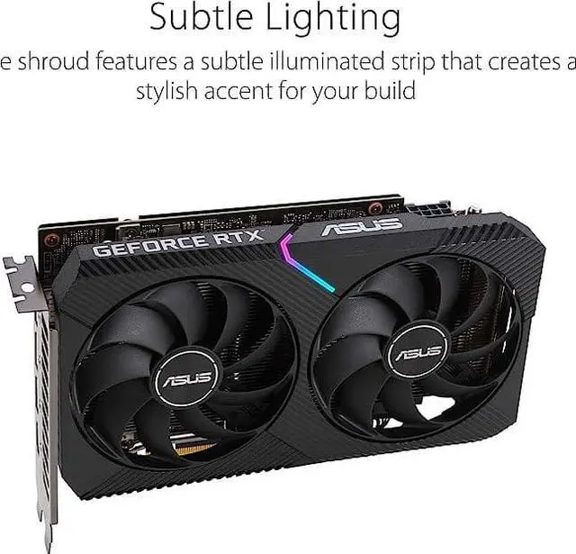 Alt view image 19 of 20 - Asus NVIDIA GeForce RTX3060 12GB GDDR6 Graphic Card DUALRTX3060O12GV2