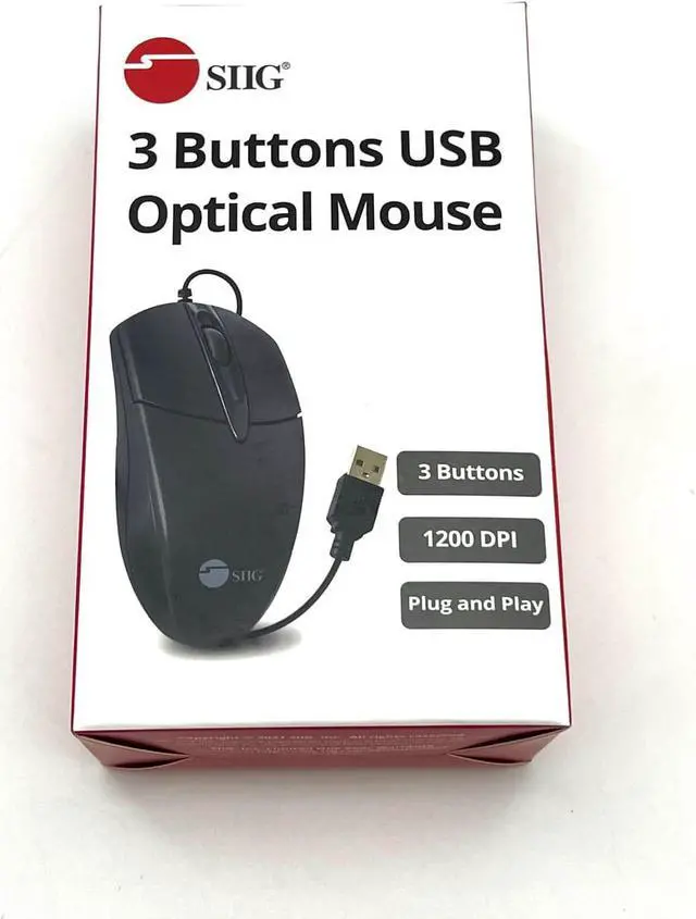Alt view image 11 of 15 - SIIG Mouse USB Optical Mouse Bulk Pack