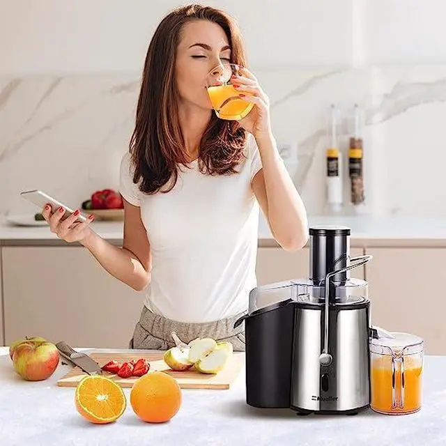 Alt view image 4 of 4 - Mueller Juicer Ultra Power Centrifugal Juicing Machine MU-100 - Silver