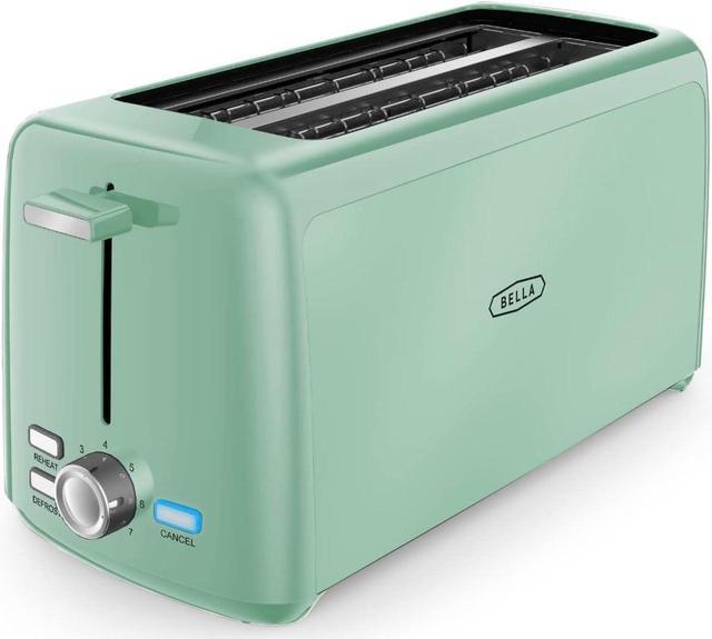 Refurbished: BELLA 4 Slice Long Slot Toaster TA7402-UL - Sage 