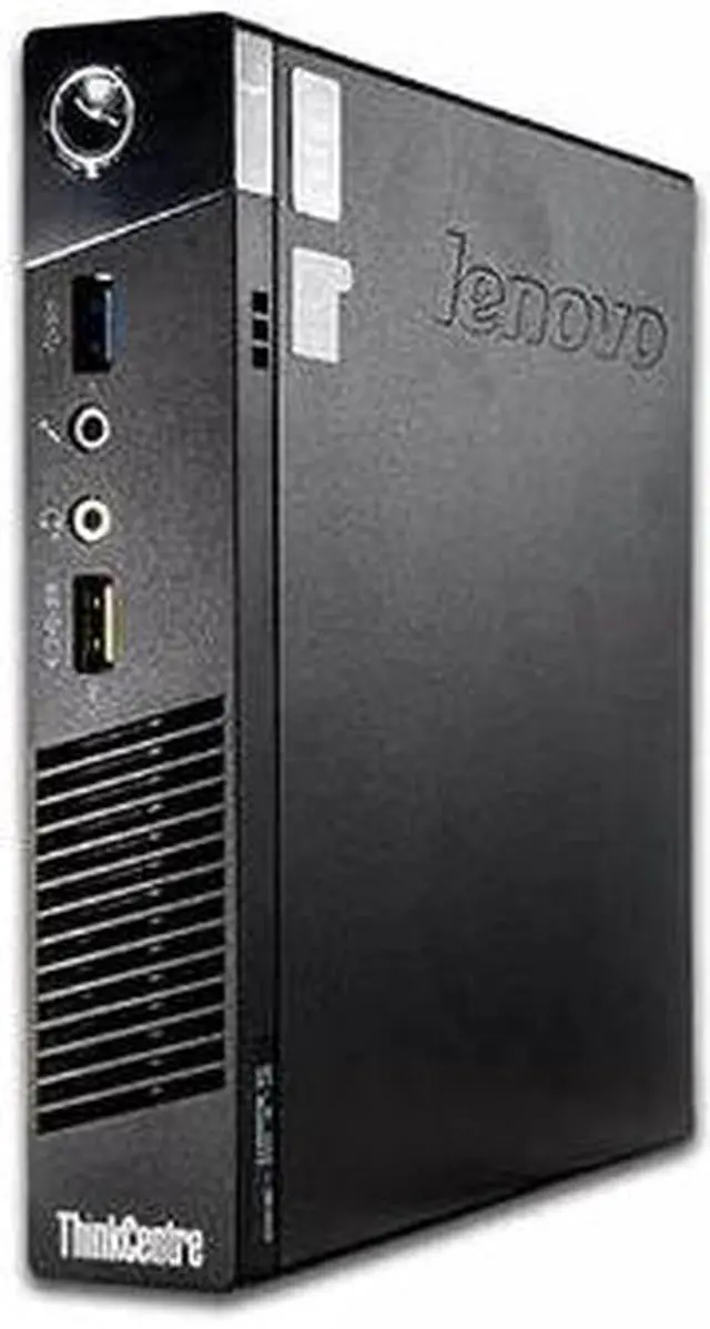 Alt view image 2 of 4 - Lenovo Thinkcentre M93 Tiny Desktop i5-4670T 16GB 256GB SSD M93TYI516256 - Black
