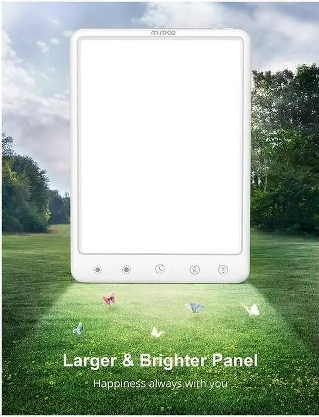 Alt view image 3 of 4 - Miroco Light Therapy Lamp UV-Free 10000Lux LED Therapy Light with Timer Function