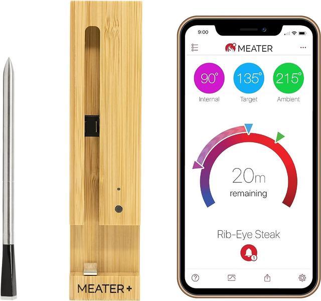 MEATER Plus + 165ft Smart Meat Thermometer 165 Feet Wireless Long Range -  Silver