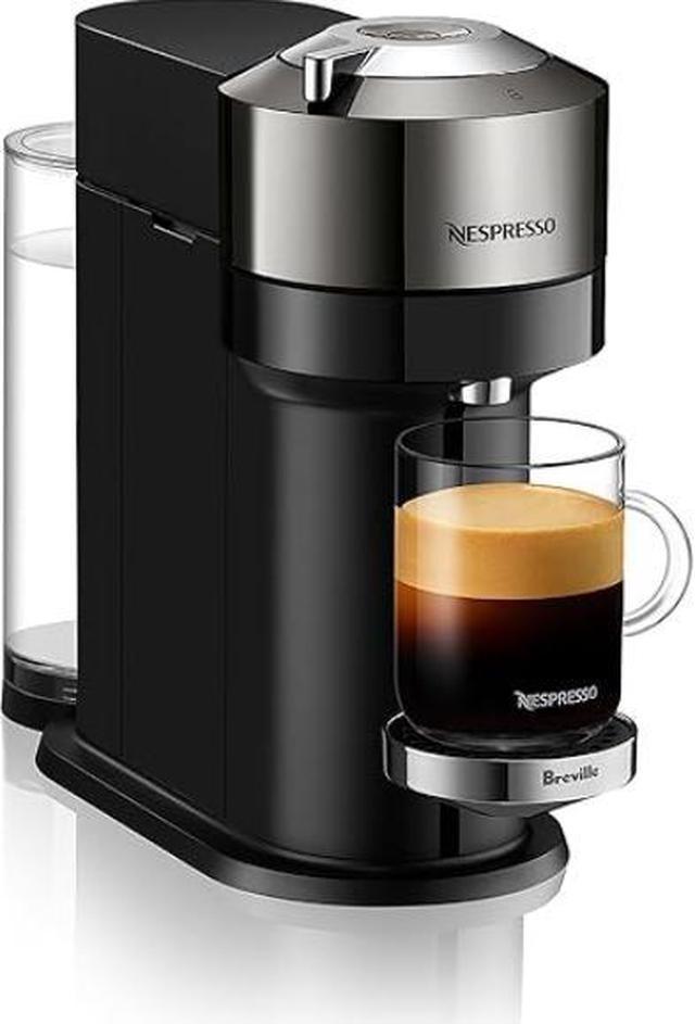Refurbished: Breville Nespresso Vertuo Next Coffee and Espresso Machine  only - Dark Chrome 