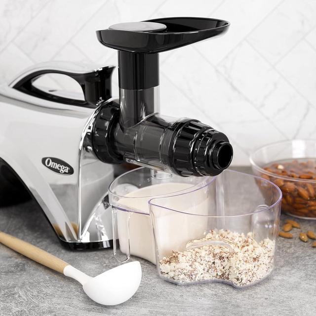 Alt view image 2 of 4 - Omega NC900HDC Cold Press Juicer Machine Vegetable Extractor - Metallic