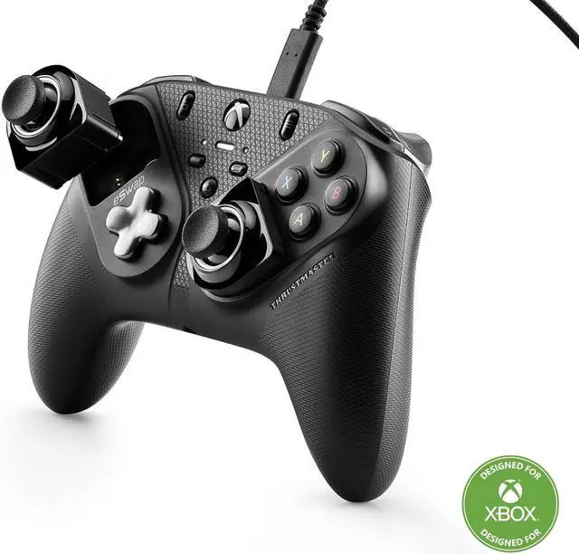 Alt view image 2 of 5 - Thrustmaster eSwap S Crystal Orange Pro Wired Controller - Black