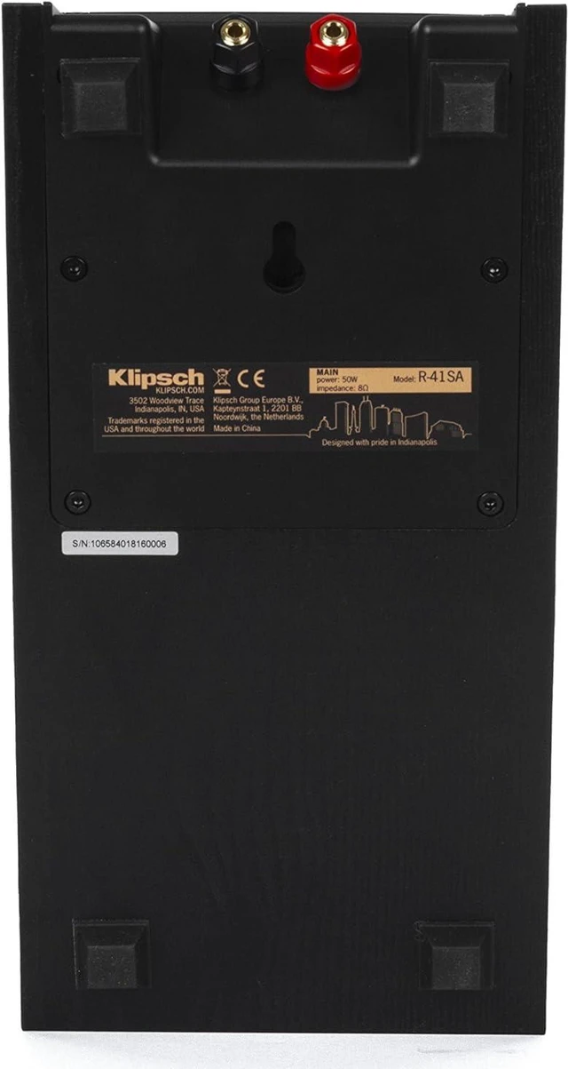 Refurbished: Klipsch R41SA 50-Watt Module Speaker - Set of 2 - Black ...