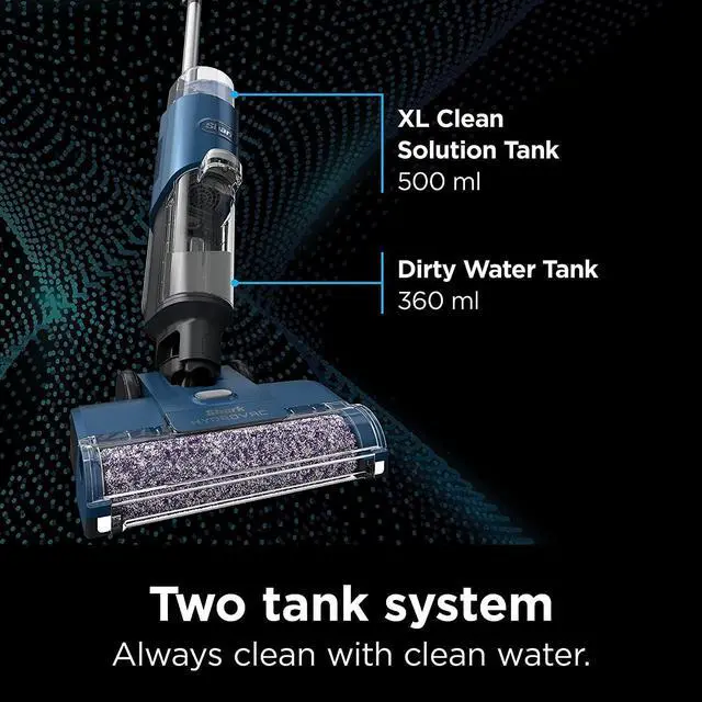 Alt view image 3 of 5 - SHARK WD101 HydroVac XL 3-in-1 Vacuum, Mop & Self-Cleaning System - Navy