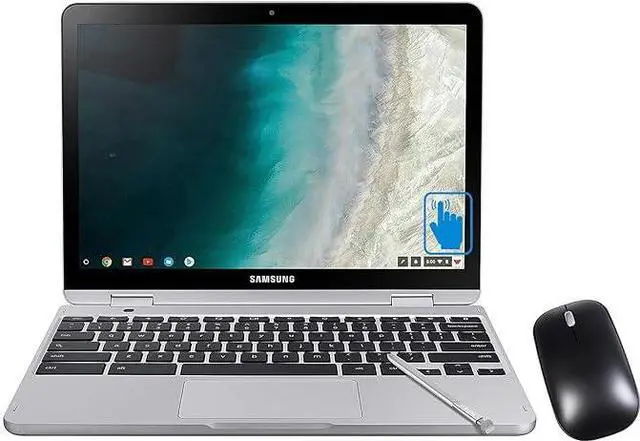 Main image of Samsung Chromebook Plus V2 2in1 12.2"FHD Touchscreen 3965Y 4 64 eMMC Light Titan