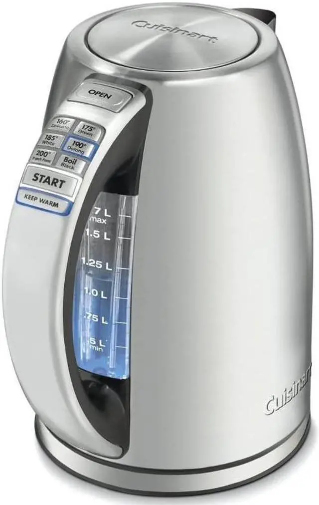 Alt view image 3 of 6 - Cuisinart CPK-17 PerfecTemp 1.7-Liter Stainless Steel Cordless Electric Kettle