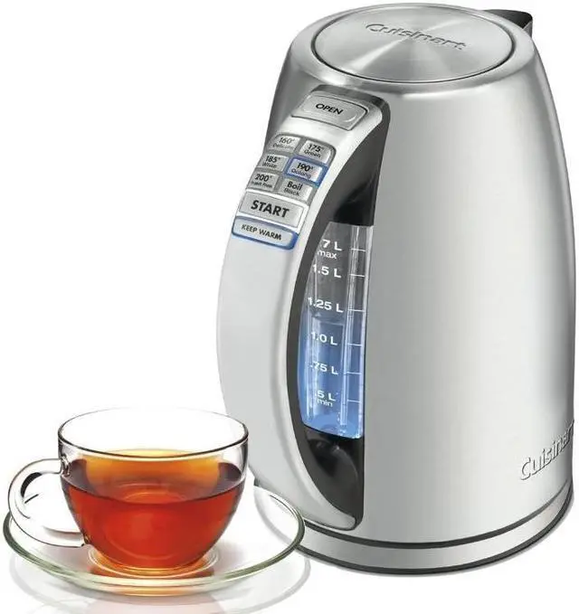 Alt view image 2 of 6 - Cuisinart CPK-17 PerfecTemp 1.7-Liter Stainless Steel Cordless Electric Kettle