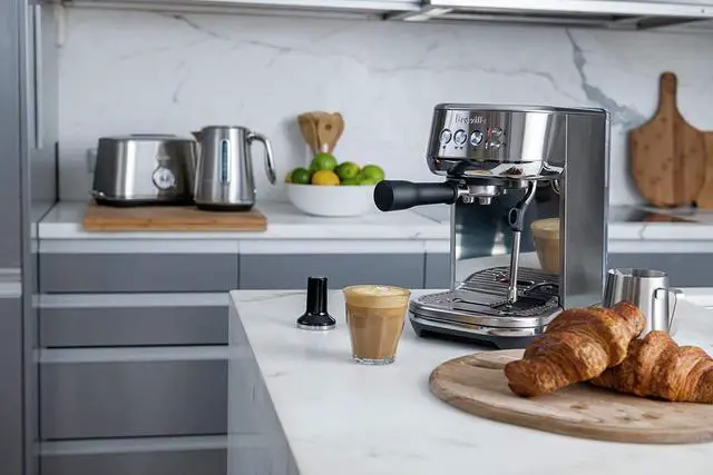 Alt view image 5 of 5 - Breville Bambino Plus Espresso Machine 64 Fluid Ounces Brushed Stainless Steel