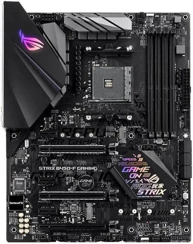 Alt view image 10 of 14 - ASUS ROG STRIX B450-F GAMING AM4 AMD B450 SATA 6Gb/s USB 3.1 HDMI ATX AMD Motherboard