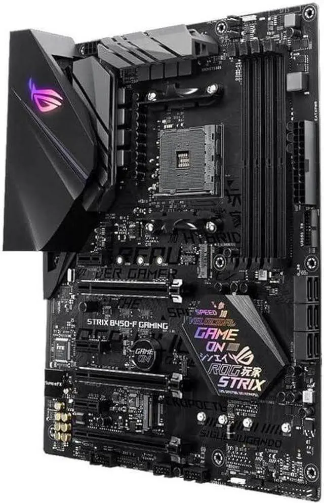 Alt view image 12 of 14 - ASUS ROG STRIX B450-F GAMING AM4 AMD B450 SATA 6Gb/s USB 3.1 HDMI ATX AMD Motherboard