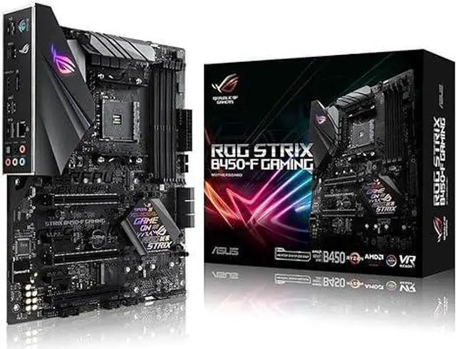 Alt view image 14 of 14 - ASUS ROG STRIX B450-F GAMING AM4 AMD B450 SATA 6Gb/s USB 3.1 HDMI ATX AMD Motherboard