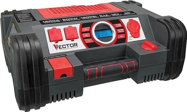 Jumpbox Inverter Refurbished: Vector 1400 Peak AMP Jump Starter, Inverter and Inflator ...