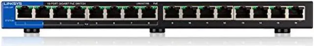 Alt view image 4 of 4 - Linksys 16-Port Business Desktop Gigabit PoE-Plus Switch (LGS116P)